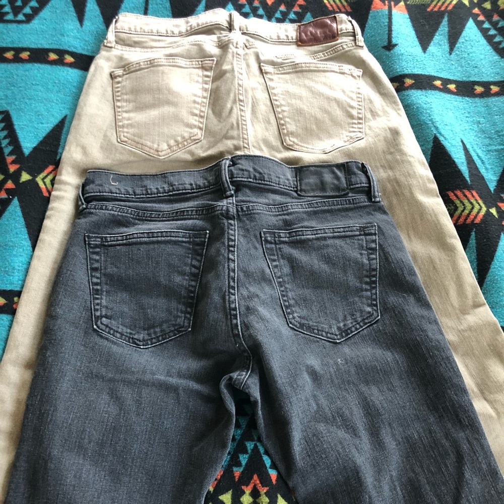 Two pairs of Abercrombie 30x30 Mens Langdon Jeans